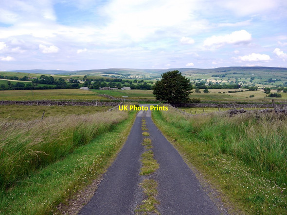 Photo 6"x4" Looking north down Hury Road West Pasture\/NY9422 c2011