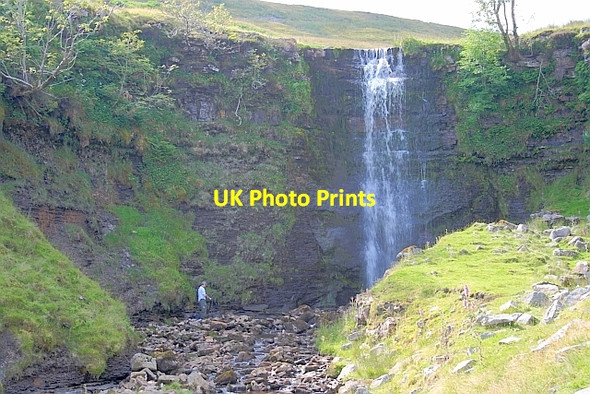 Photo 6"x4" Waterfall on Force Gill Ribble Head\/SD7779 c2011