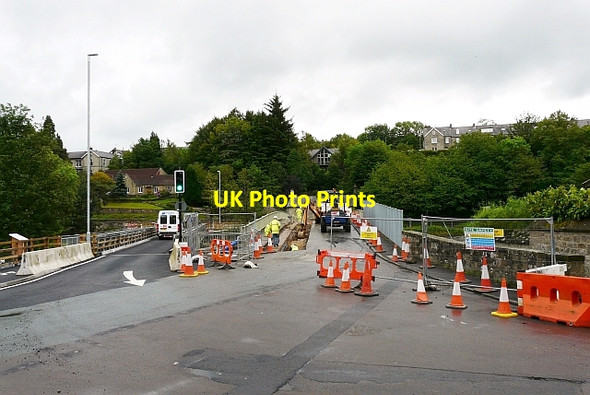 Photo 6"x4" Temporary road bridge, Rothbury Rothbury c2011