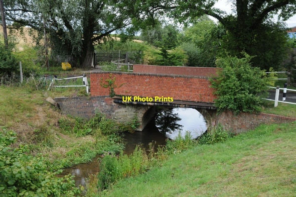 Photo 6"x4" Bridge over the River Isbourne Hinton on the Green c2011