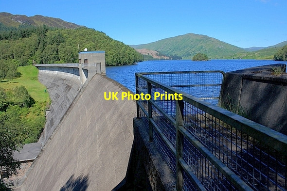 Photo 6"x4" The Dam Wall, Glen Finglas Reservoir Brig o' Turk c2011