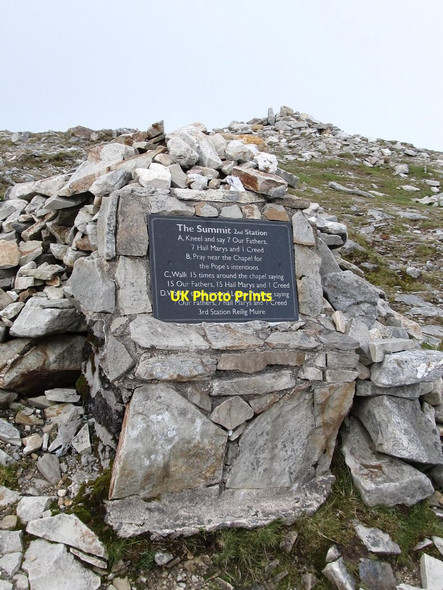 Photo 6"x4" The Second Pilgrim Station on the summit of Croagh Patrick Murrisk c2011
