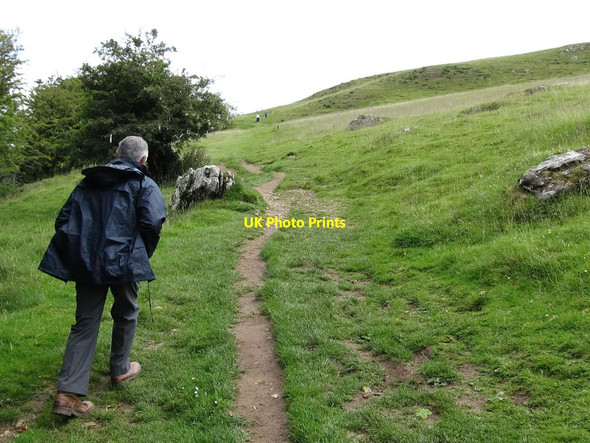 Photo 6"x4" Path leading to the Loughcrew Tombs Drumone c2011