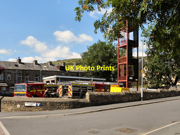 Photo 6"x4" Mytholmroyd Fire Station Mytholmroyd c2011