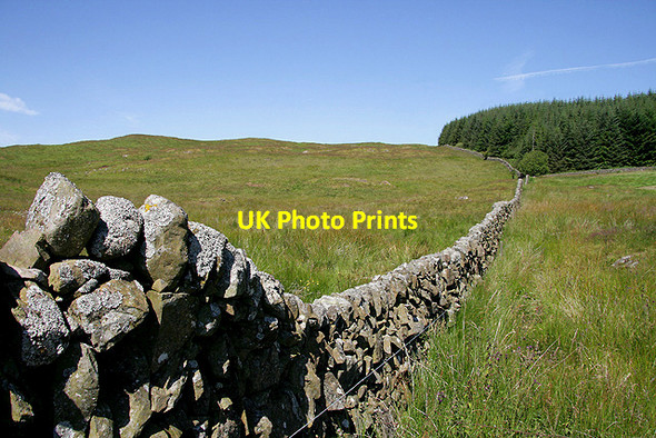 Photo 6"x4" A drystane dyke at Tom's Knowe Parton\/NX6970 c2011
