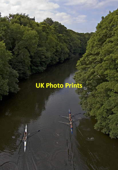 Photo 6"x4" Rowers on the River Wear, Durham Durham c2011