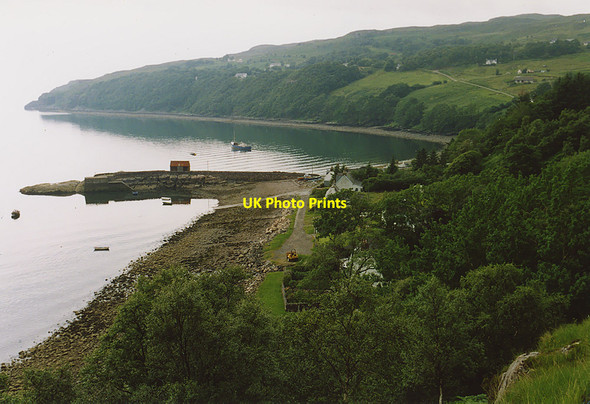 Photo 6"x4" Loch Diabaig shoreline from the coastal path Lower Diabaig c2003