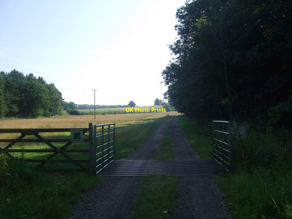 Photo 6"x4" Track to Panton Hall with Cattle Grid East Barkwith c2011