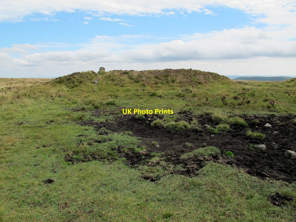 Photo 6"x4" Two Barrows, Hamel Down Heathercombe c2011