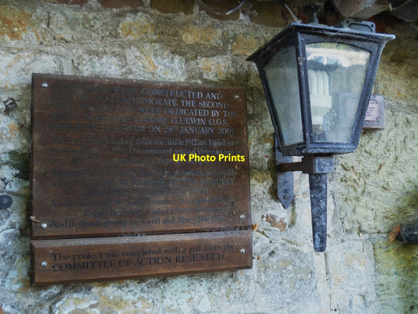 Photo 6"x4" Notice by church gates at Amberley Amberley\/TQ0313 c2011