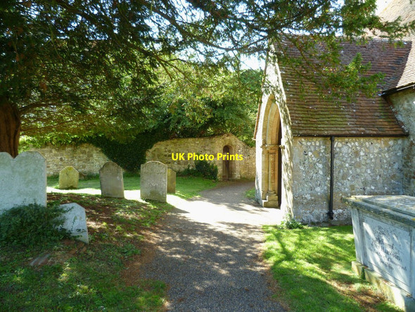 Photo 6"x4" Amberley church porch Amberley\/TQ0313 c2011