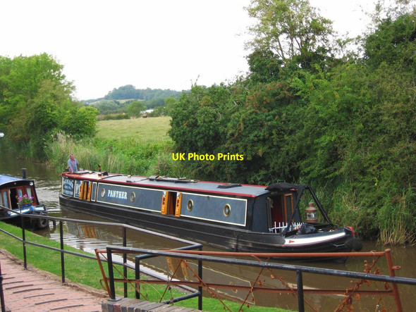 Photo 6"x4" A narrowboat on the Droitwich Junction Canal, Hanbury Wharf Gallows Green\/SO9362 c2011