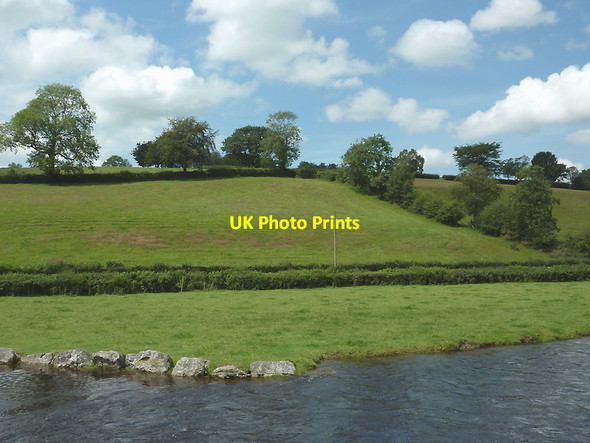 Photo 6"x4" Afon Teifi and hillside west of Pont Gogoyan, Ceredigion Cockshead c2011