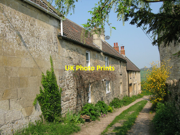 Photo 6"x4" Cottages on an unmade lane at Upper Westwood Bradford-On-Avon c2011