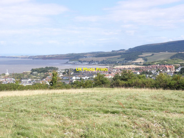 Photo 6"x4" Watchet, viewed from the cliffs, to the west of the town Watchet c2011