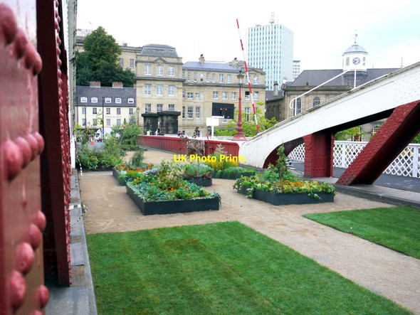 Photo 6"x4" A garden on the Swing Bridge, Newcastle Gateshead Bridges Festival Newcastle upon Tyne c2011