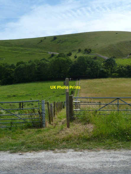 Photo 6"x4" Enclosed footpath south from Fulking Fulking c2011