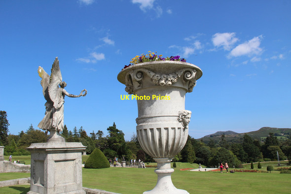 Photo 6"x4" Statue and Planter, Powerscourt, County Wicklow, Ireland Enniskerry c2011