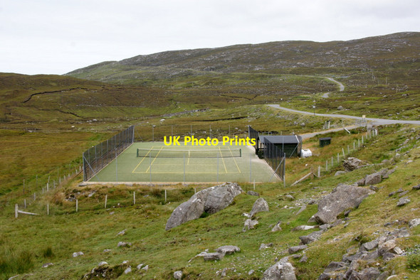 Photo 6"x4" Bunabhainneadar tennis court Bun Abhainn Eadarra c2011