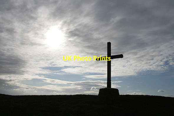 Photo 6"x4" The Millennium Cross on Dirrington Little Law Dirrington Little Law c2011