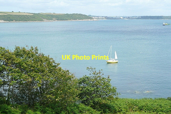 Photo 6"x4" Looking over Falmouth Bay Maenporth c2011