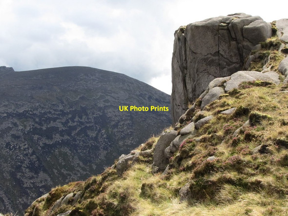 Photo 6"x4" Crag on the summit of Ben Crom Kilcoo c2011