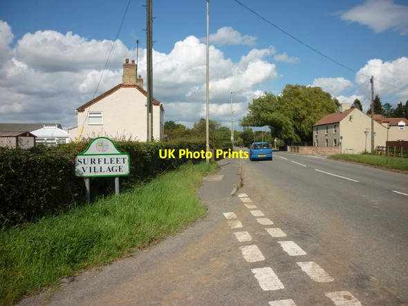 Photo 6"x4" Entering Surfleet Village Surfleet c2011