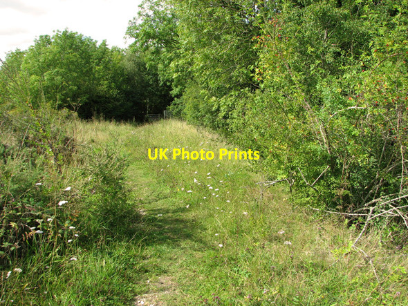 Photo 6"x4" Path along disused railway embankment, Narborough Narborough\/TF7412 c2011