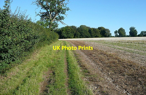 Photo 6"x4" Footpath from Bishopsland Farm Chalkhouse Green c2011 P1