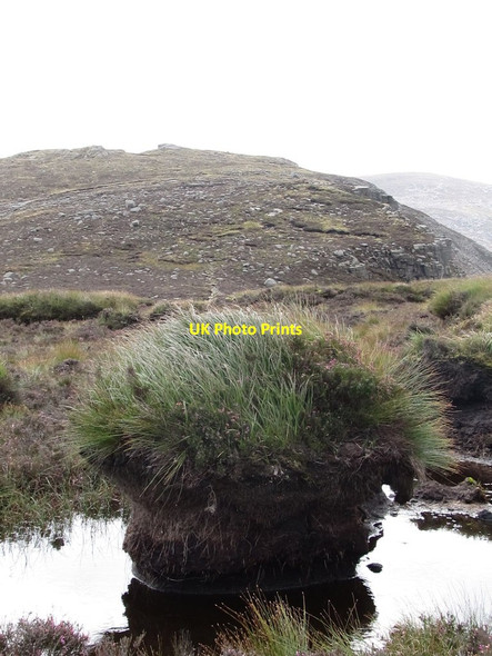 Photo 6"x4" Peat hag below the Ben Crom summit ridge Kilcoo c2011