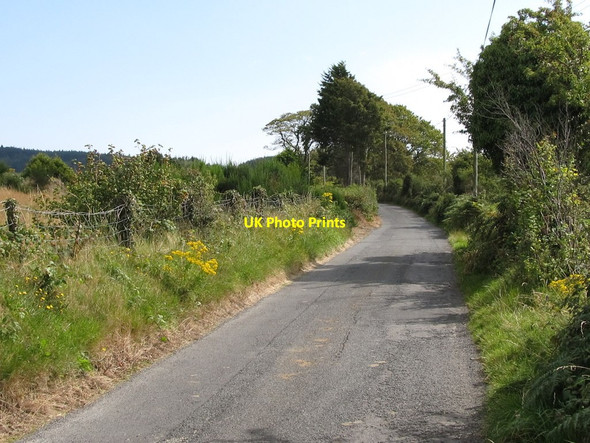 Photo 6"x4" View east along the Bannanstown Road Castlewellan c2011
