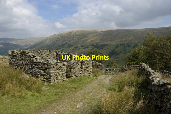 Photo 6"x4" Barn on bridleway to Long Sleddale Sadgill c2011