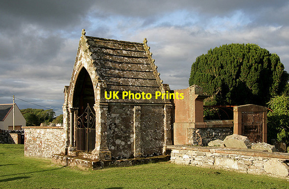 Photo 6"x4" The Gordon Mausoleum at Borgue Parish Churchyard Borgue\/NX6348 c2011