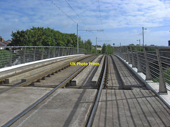 Photo 6"x4" Tram tracks over the Grand Canal near Dolphin Road, Kilmainham\/Cill Mhaighneann, Dublin Kilmainham c2010