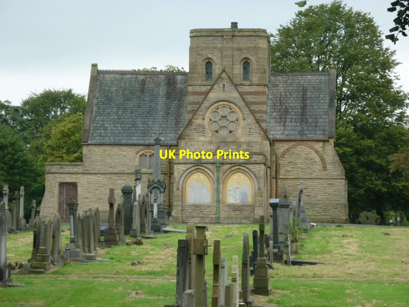 Photo 6"x4" The church in Bolton cemetery Bolton\/SD7108 c2011