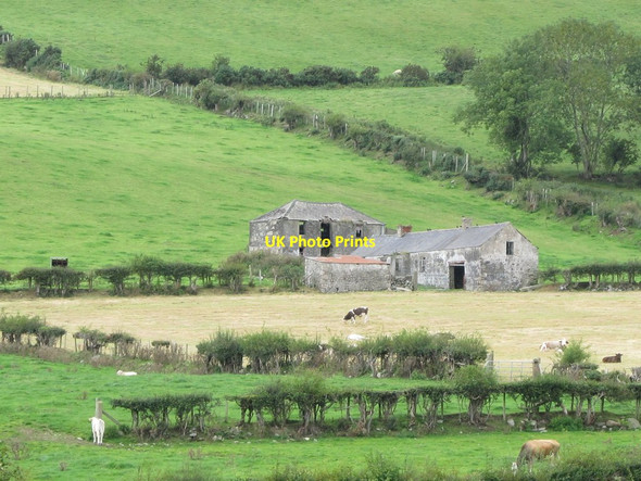 Photo 6"x4" Abandoned farmhouse and farm buildings in the lower Ghann River Valley Rostrevor c2011