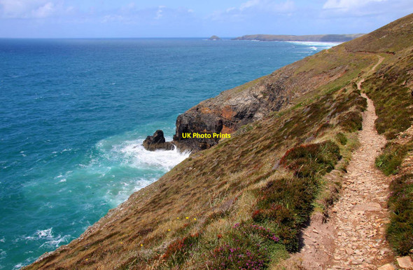 Photo 6"x4" The Southwest Coast Path at Perranporth Perranporth c2011