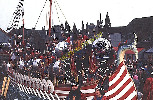 Photo 6"x4" Up Helly Aa (3) - the Galley Lerwick c1973