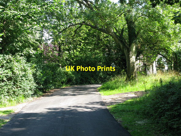 Photo 6"x4" Private road to Dane Court Tilmanstone c2011