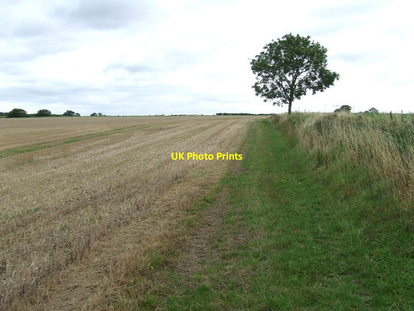Photo 6"x4" Footpath To Chadacre Park Hartest c2011