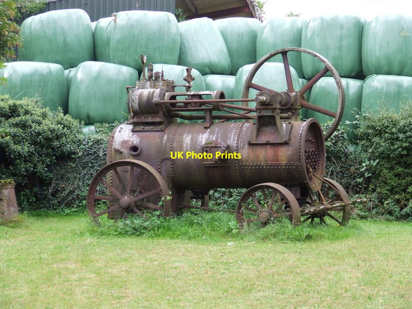 Photo 6"x4" Old Engine Hartest c2011