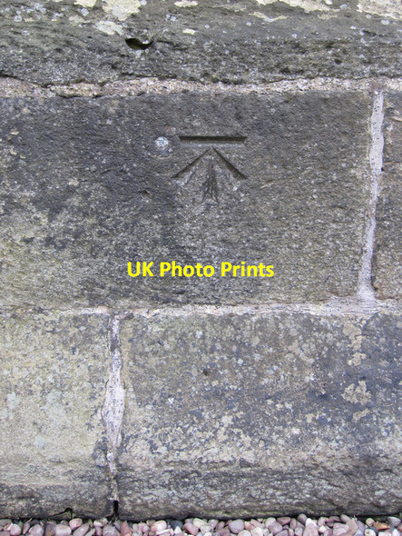 Photo 6"x4" 1GL bench mark and bolt on St Mary's tower Ruabon\/Rhiwabon c2011