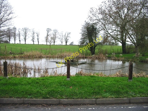 Photo 6"x4" The village pond, Coldred. Coldred c2007