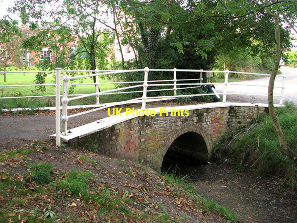 Photo 6"x4" Footbridge by All Saints' churchyard, Laxfield Laxfield c2011