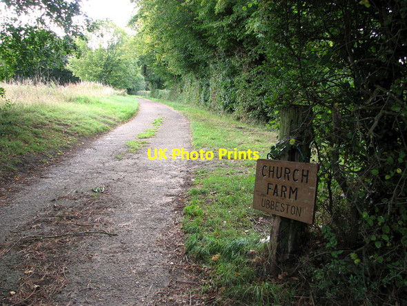Photo 6"x4" Driveway to Church Farm, Ubbeston Heveningham c2011