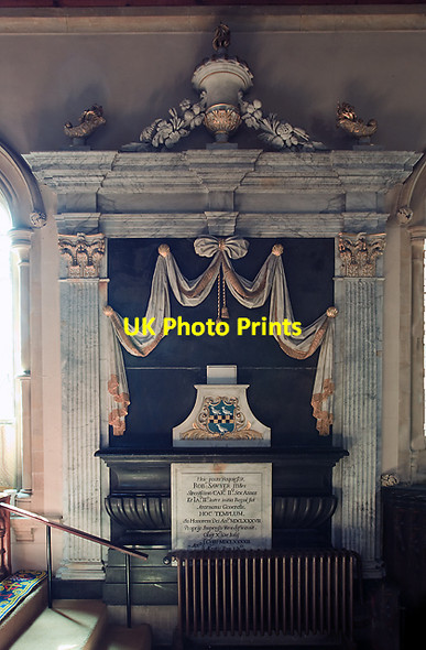 Photo 6"x4" Robert Sawyer monument - St Michael's church, Highclere Highclere c2011