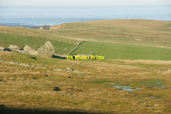 Photo 6"x4" Ruin at Skaw Kirkaton c2011
