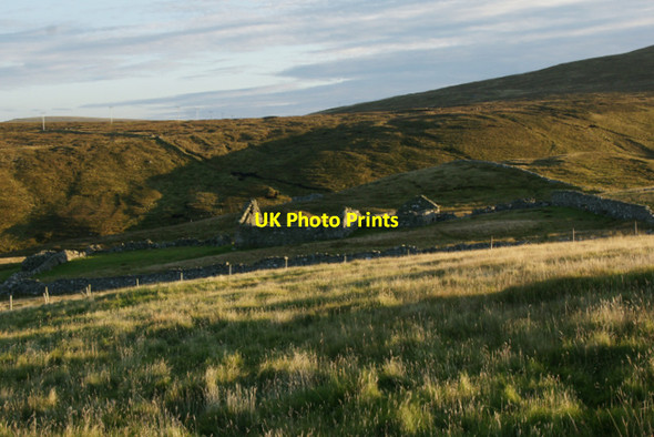 Photo 6"x4" Ruin at Skaw Kirkaton c2011