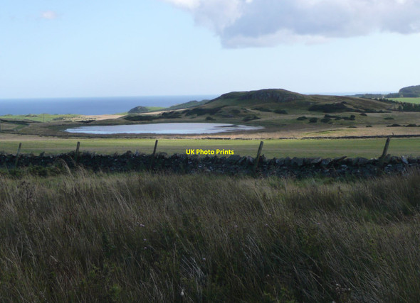Photo 6"x4" Dry stone wall and pasture Old Cambus c2011
