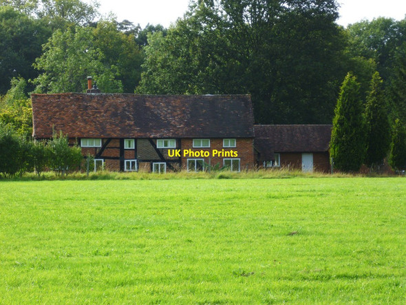 Photo 6"x4" Bridgeham farm seen from the Wey-South Path Palmers Cross\/TQ0240 c2011